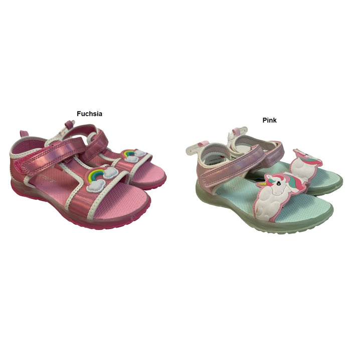 Carter's Little Girl's Light Up Outsole Adjustable Strap Sandals