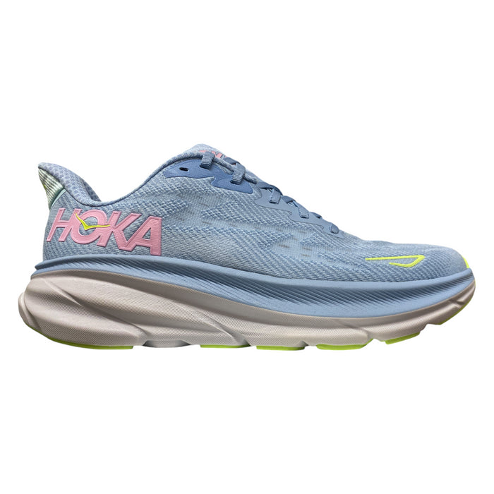 Hoka One One Women's Clifton 9 Waterproof Lace Up Athletic Sneaker