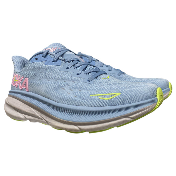 Hoka One One Women's Clifton 9 Waterproof Lace Up Athletic Sneaker