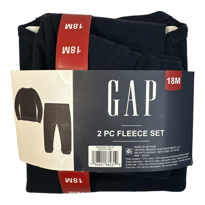 GAP Boy's Toddler 2-Piece Long Sleeve & Jogger Pant Fleece Set