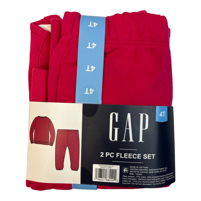 GAP Girl's Toddler 2-Piece Long Sleeve & Jogger Pant Fleece Set