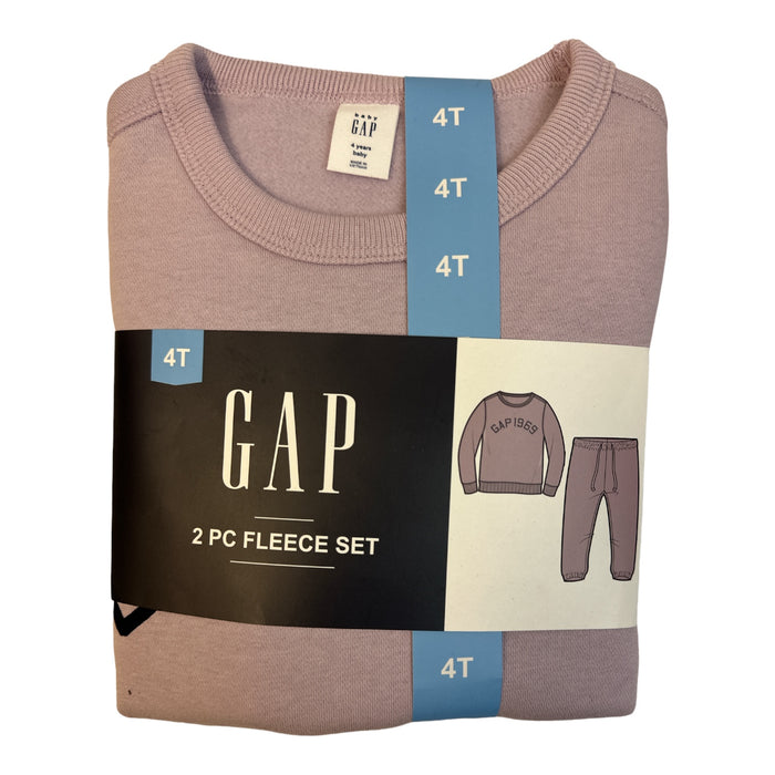 GAP Girl's Toddler 2-Piece Long Sleeve & Jogger Pant Fleece Set