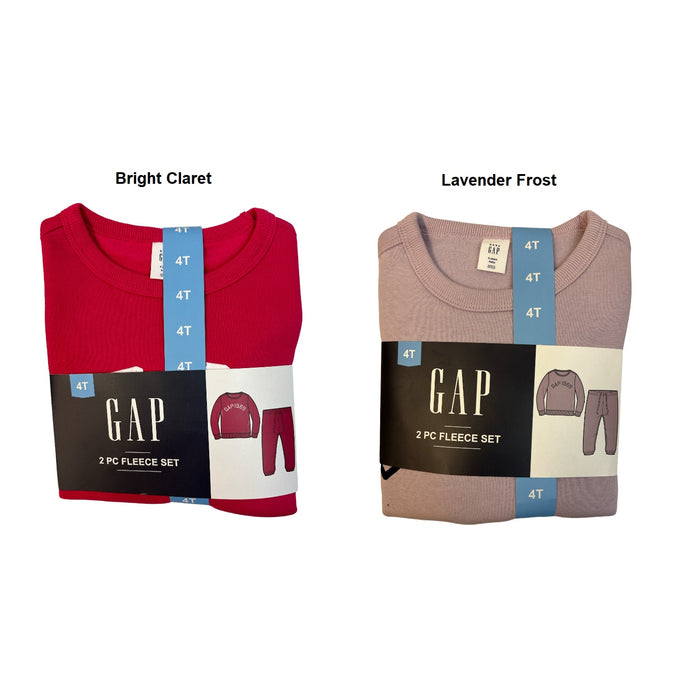 GAP Girl's Toddler 2-Piece Long Sleeve & Jogger Pant Fleece Set