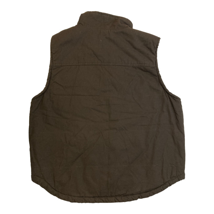 Lee Men's Zip-Up Sherpa Lined Duck Canvas Workwear Vest