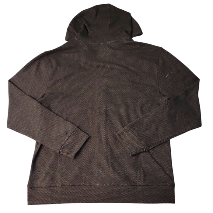 Lee Men's Full Zip Long Sleeve Adjustable Drawstring Textured Hoodie