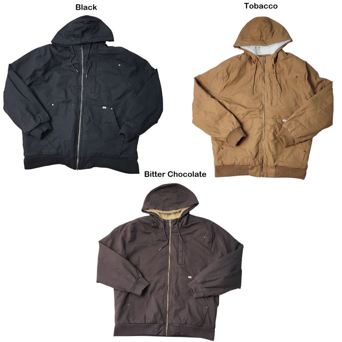 Lee Workwear Men's Drawstring Hood Sherpa Lined Bomber Jacket
