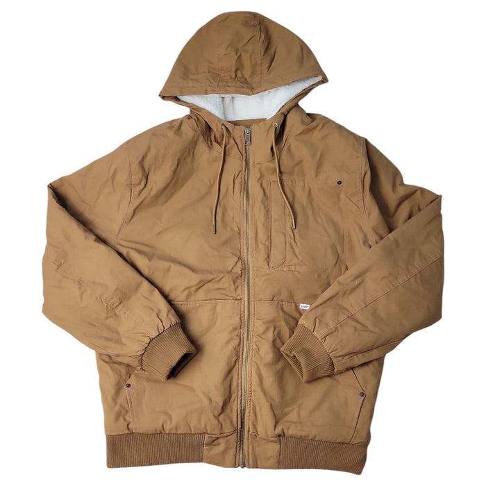 Lee Workwear Men's Drawstring Hood Sherpa Lined Bomber Jacket