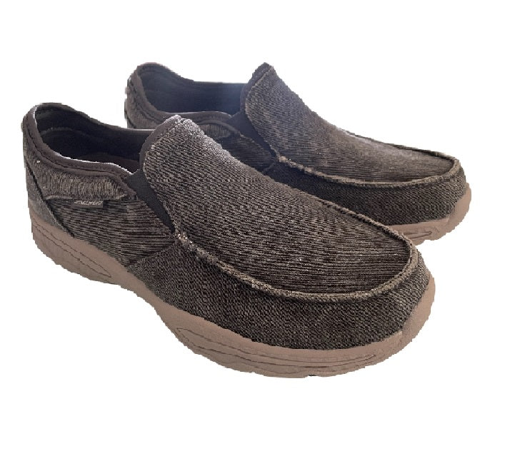 Skechers Men's Slip On Distressed Canvas Expected Creston Moccasin Shoe