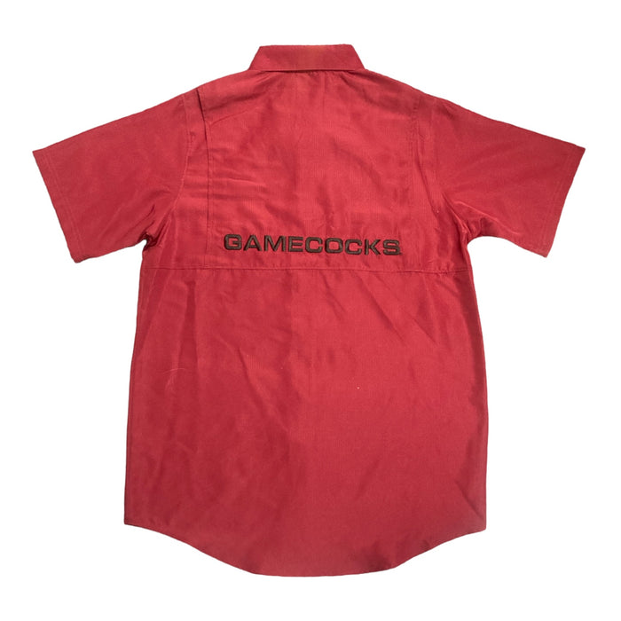 ProEdge Men's South Carolina Gamecocks Short Sleeve Button-Down Shirt