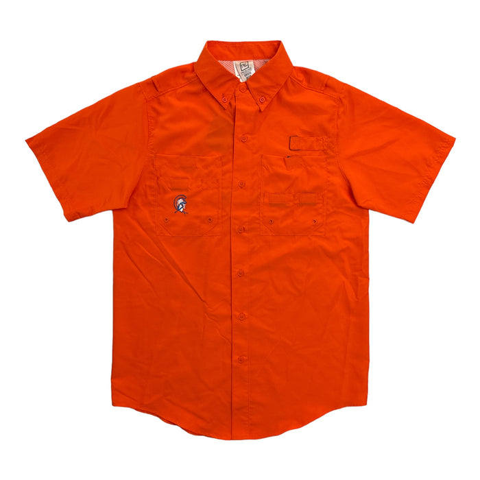 Pro Edge Men's Short Sleeve Button-Down NCAA Moisture Wicking Shirt