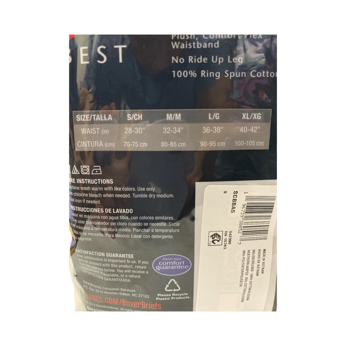 Hanes Men's Best Comfort Tagless Flex Waistband No Ride-Up Leg Boxer Briefs, 5pk