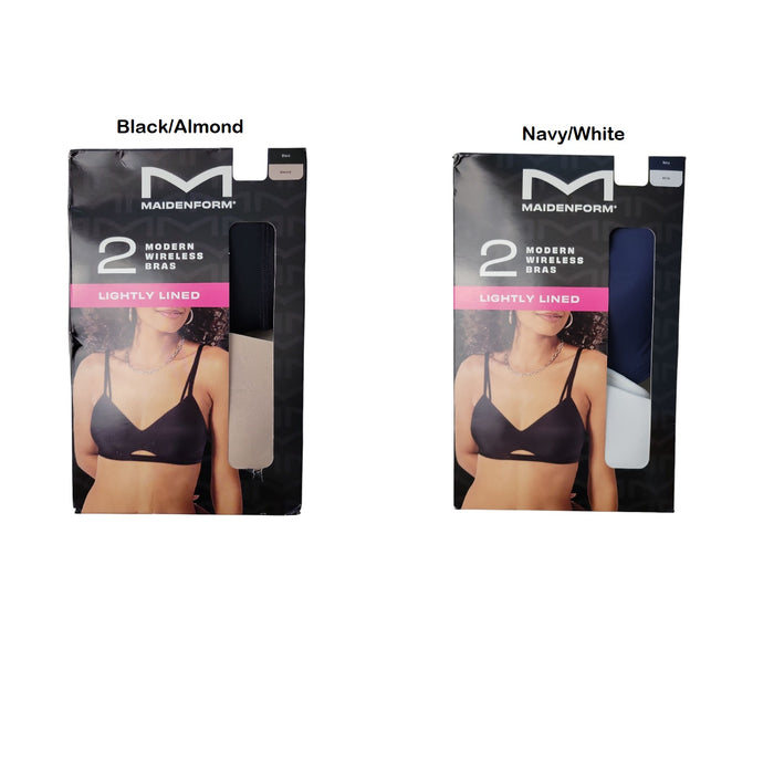 Maidenform Women's 2-Pack Modern Wire-Free Lifting Bra