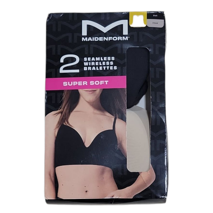 Maidenform Women's 2-Pack Wire-Free Seamless Bralettes