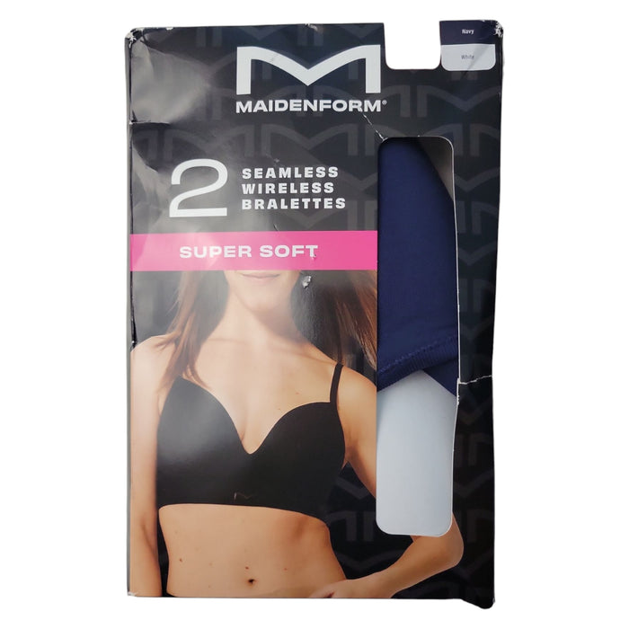 Maidenform Women's 2-Pack Wire-Free Seamless Bralettes