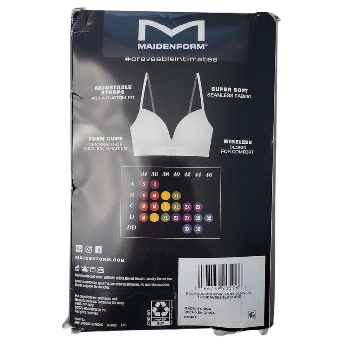 Maidenform Women's 2-Pack Wire-Free Seamless Bralettes