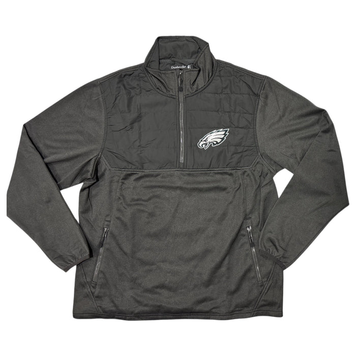 Dunbrooke Men's NFL Midweight Regular Fit Quarter Zip Tech Fleece Sweatshirt