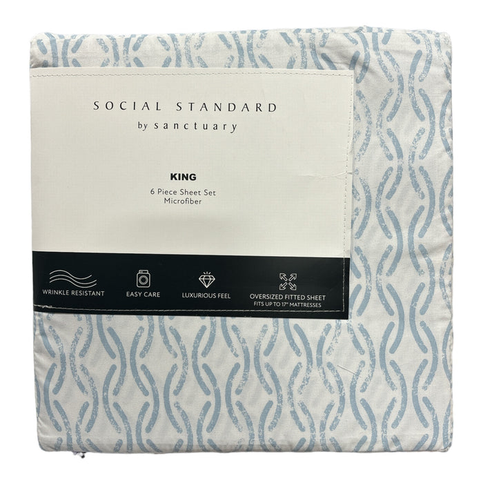 Social Standard by Sanctuary Luxurious 6 Piece Microfiber Sheet Set