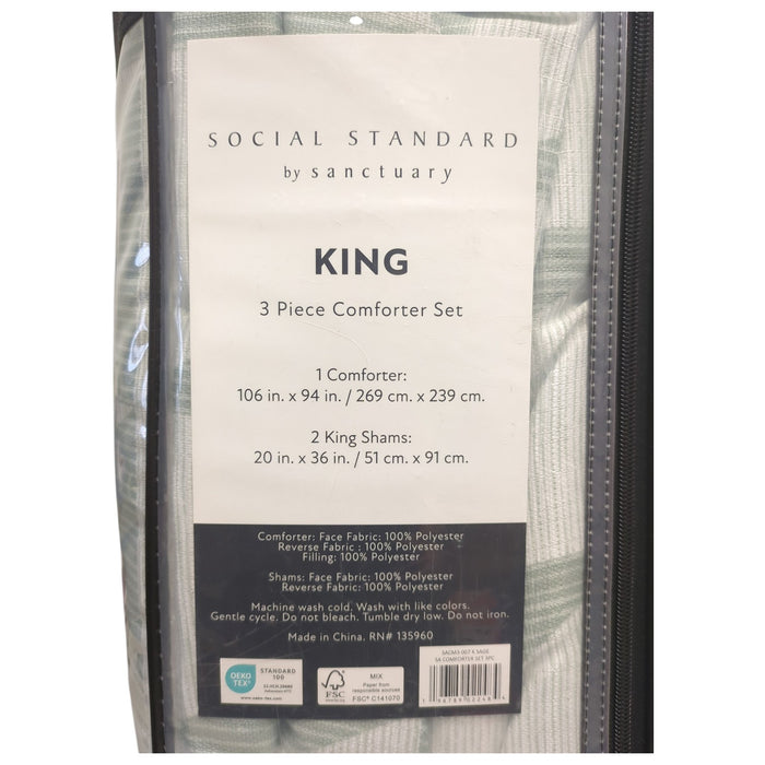 Social Standard by Sanctuary Geometric Comforter Set, King