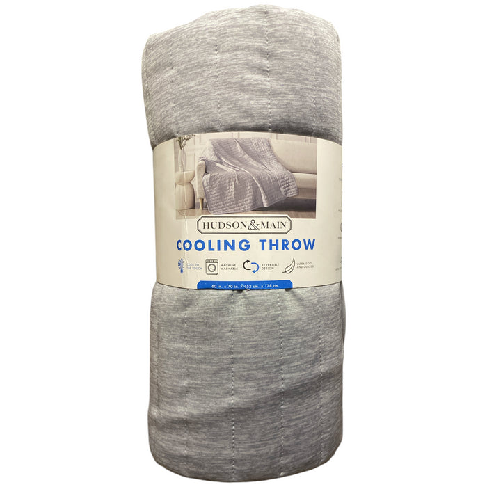 Hudson & Main Lightweight Reversible Cooling Throw Blanket, 60" x 70"