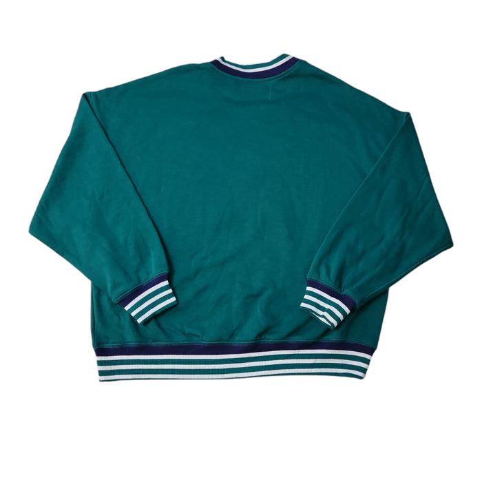 Limited Too Girls Plaid Applique Long Sleeve Crewneck Sweatshirt