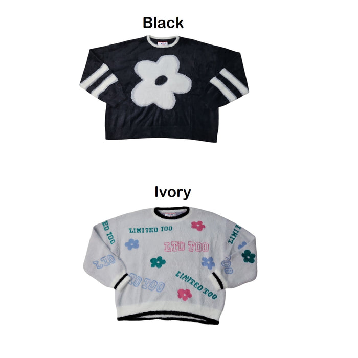 Limited Too Girls Eyelash Super Soft Pullover Sweater