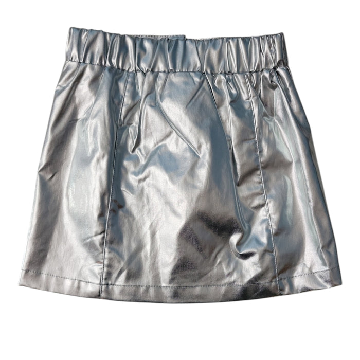 Limited Too Girls Faux Leather Zip/Snap Closure Undershorts Skirt