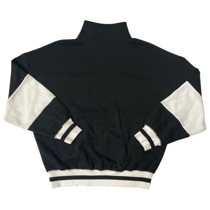 Limited Too Girls Black Half Zip Relaxed Fit Pullover