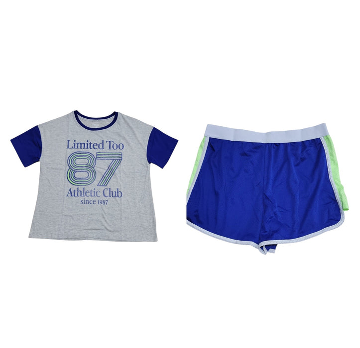 Limited Too Girls Easy Fit Active Short Sleeve & Mesh Shorts Set