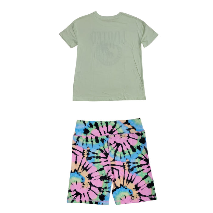Limited Too Girls Active Stretch Biker Short Sleeve & Shorts Set