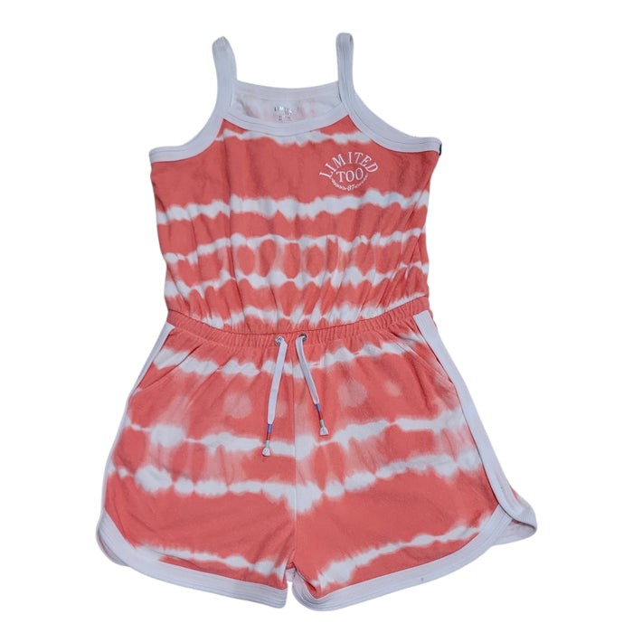 Limited Too Girls French Terry Pockets Sleeveless Pull-On Romper