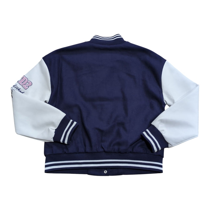 Limited Too Girls Relaxed Fit Snap Closure Varsity Jacket