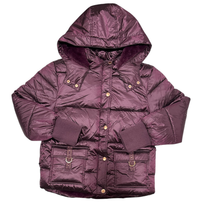 Limited Too Girls Regular Fit Zip & Snap Closure Puffer Jacket