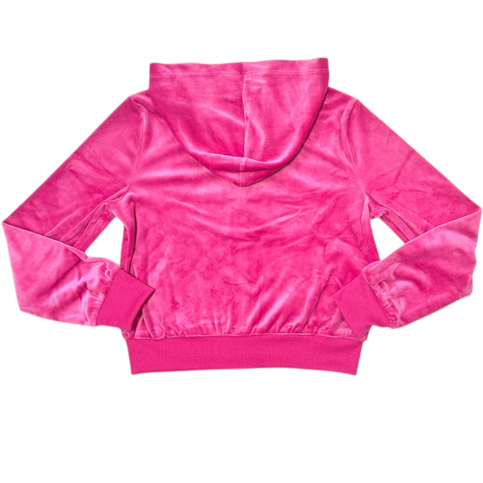 Limited Too Girls Full Zip Soft Lightweight Velour Hoodie Jacket w/ Pockets