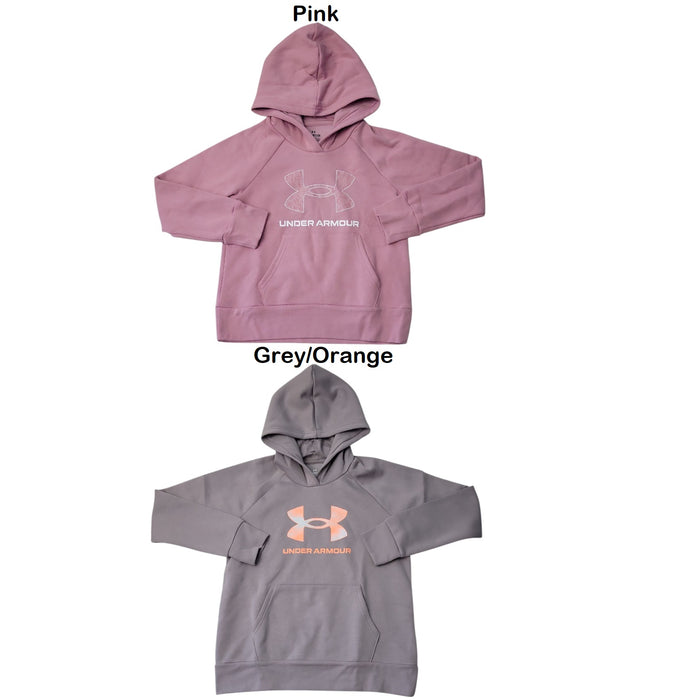 Under Armour Girl's Large Logo Rival Soft Fleece Hoodie