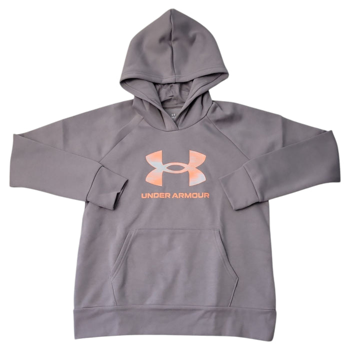 Under Armour Girl's Large Logo Rival Soft Fleece Hoodie