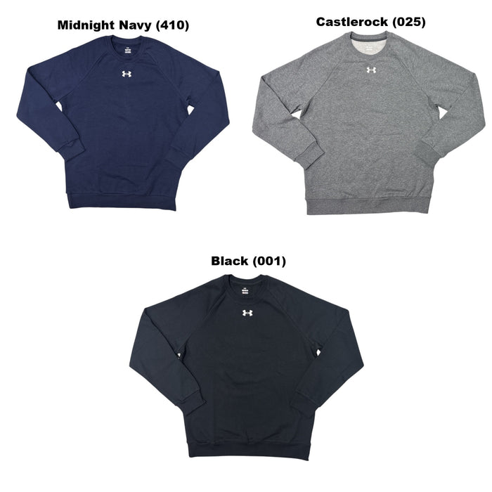 Under Armour Men's Rival Crew Neck Loose Fit Raglan Sleeve Sweatshirt, 1379755