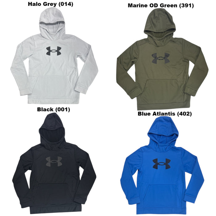 Under Armour Boys Big Logo Long Sleeve Loose Fit Fleece Hoodie