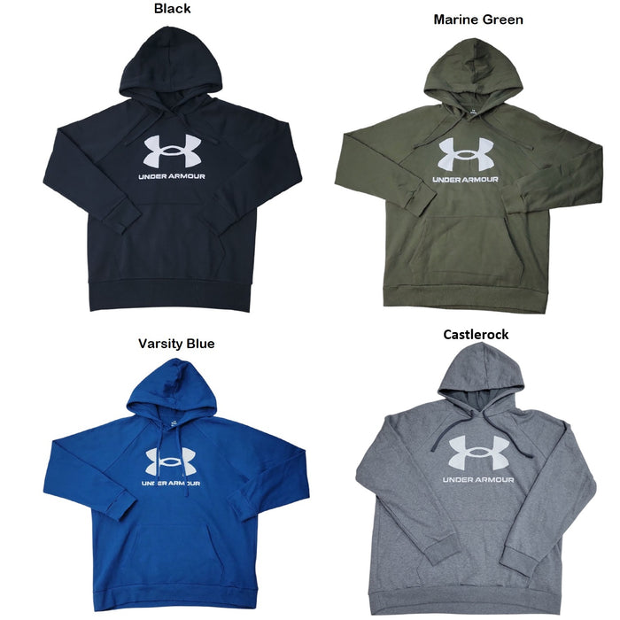 Under Armour Men's Rival Fleece Logo Kangaroo Pocket Hoodie