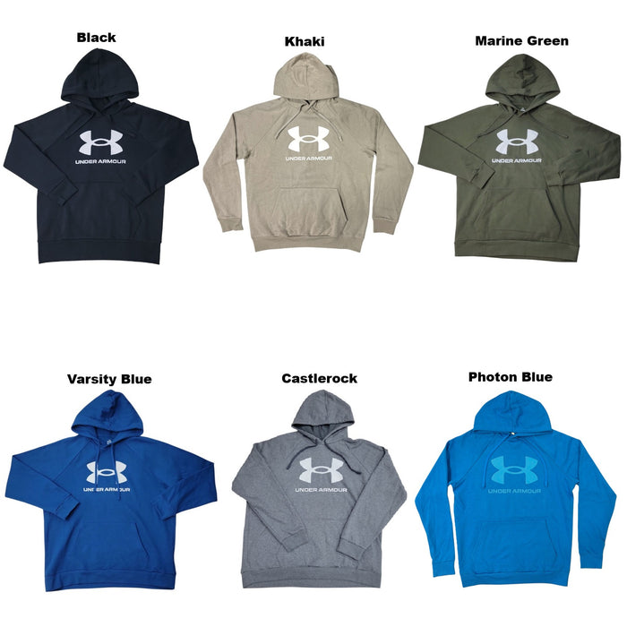 Under Armour Men's Rival Fleece Logo Kangaroo Pocket Hoodie