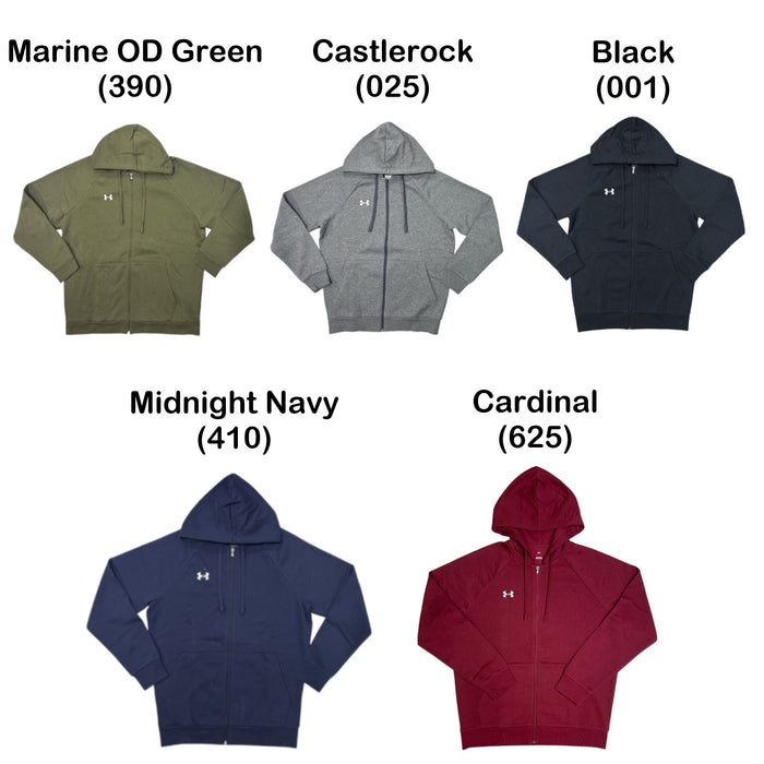 Under Armour Men's Rival Full Zip Raglan Sleeve Fleece Hoodie