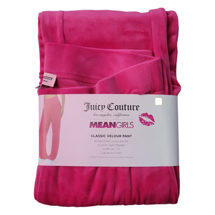 Juicy Couture x Mean Girls Women's Elastic Waistband Velour Pant