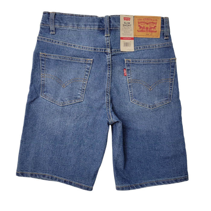 Levi's Boys Zip Fly Button Closure Belt Loops Adjustable Waistband Short