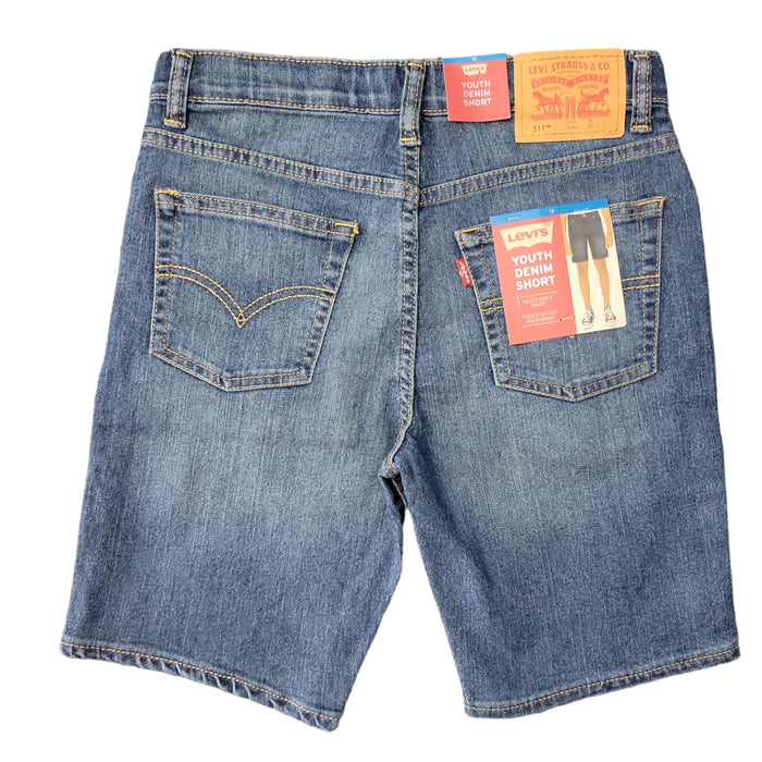 Levi's Boy's Zip Fly & Button Closure Belt Loops Adjustable Waistband Shorts