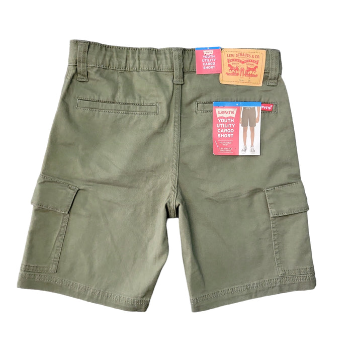 Levi's Boy's Zip Fly & Button Closure Belt Loops Adjustable Waistband Shorts