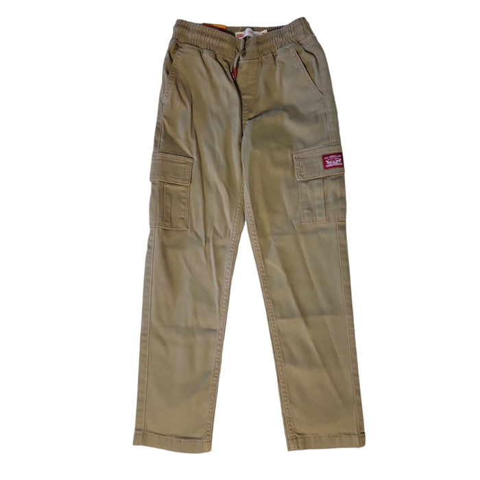 Levi's Youth Boy's Drawstring Waistband Tapered Leg Twill Cargo Pockets Pant