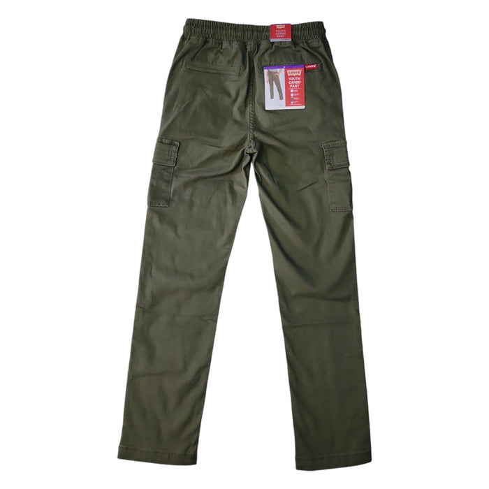 Levi's Youth Boy's Drawstring Waistband Tapered Leg Twill Cargo Pockets Pant