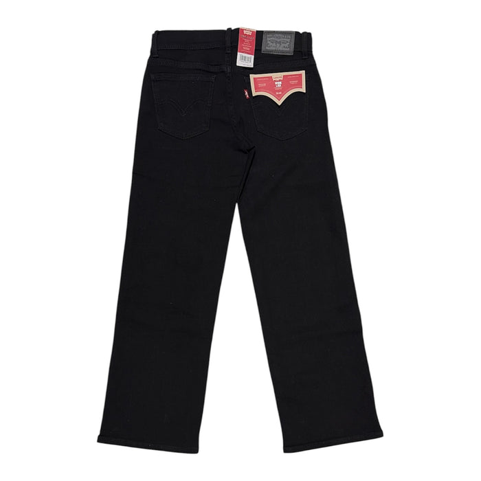 Levi's Girls Relaxed Fit Adjustable Waistband Wide Leg Stretch Denim Jeans
