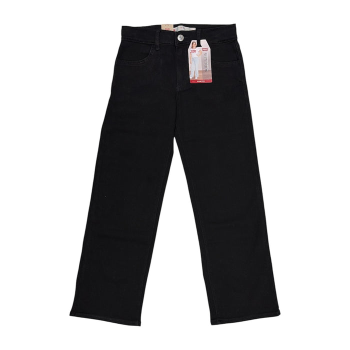 Levi's Girls Relaxed Fit Adjustable Waistband Wide Leg Stretch Denim Jeans