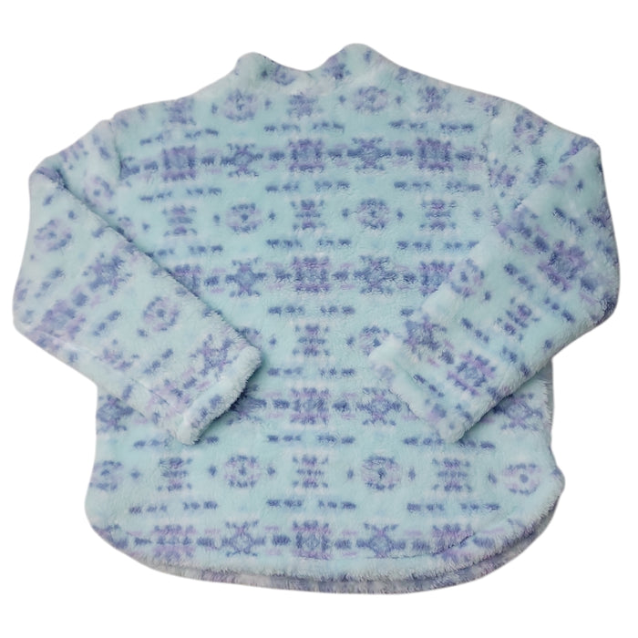 Hurley Girls Warm Sherpa Printed Quarter-Zip Jacket