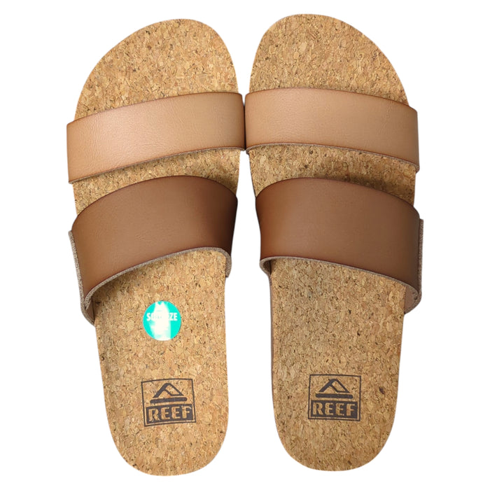 Reef Women's Cushion Vista Hi Unlined Solid Vegan Leather Strap Sandal